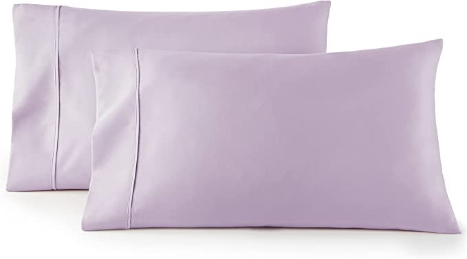 Lavender Pillow Covers Cotton 300 Thread Count