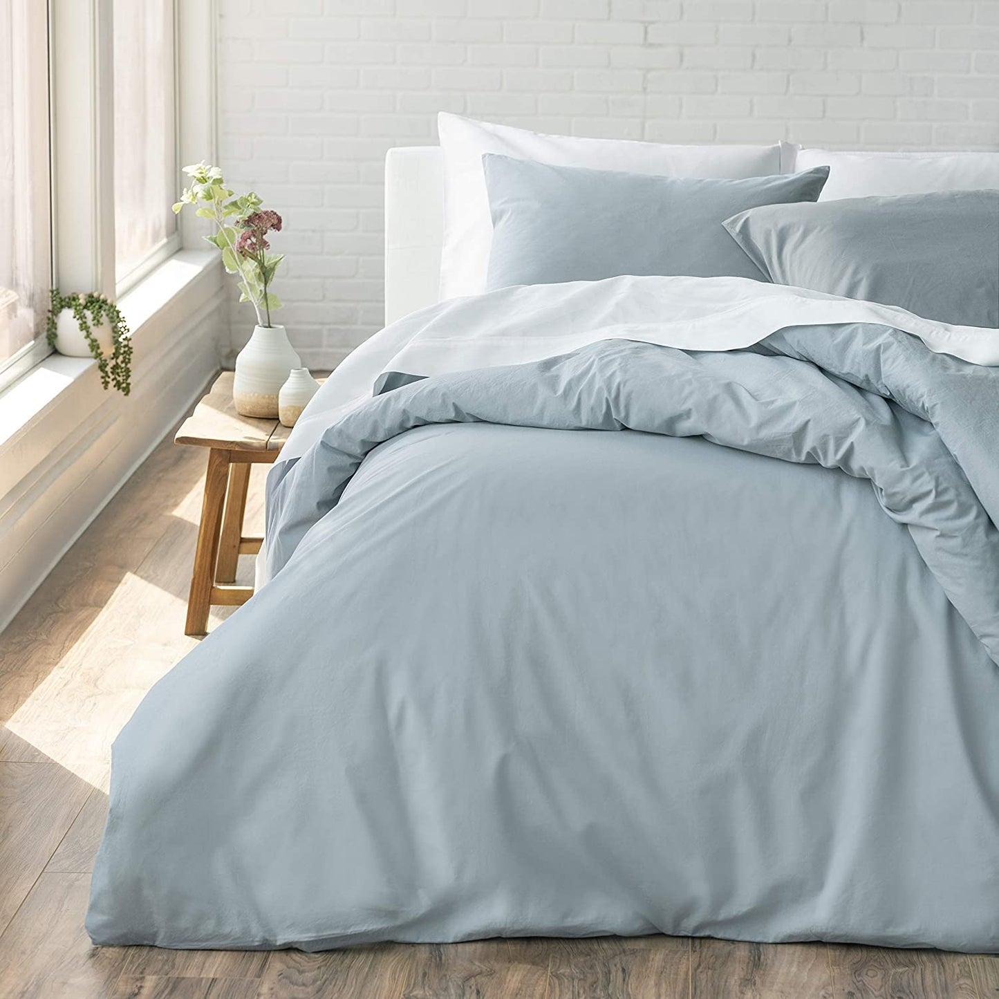 Grey Waterbed Sheet Set 450TC Unattached