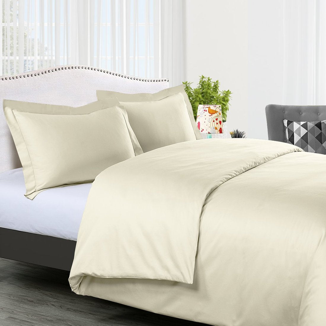 Ivory Sheet Set Egyptian Cotton 300TC