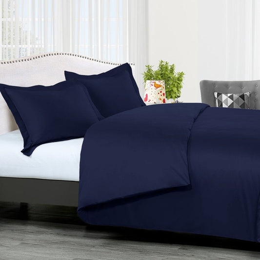 Navy Blue Sheet Set 450TC Pure Cotton